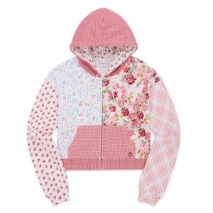 Teddy Fresh Womens Patchwork Hoodie